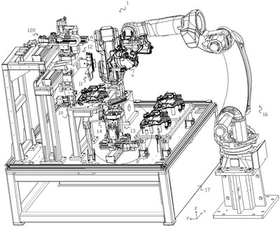 用于機(jī)動(dòng)車零部件的多角度檢測裝置及組裝裝置